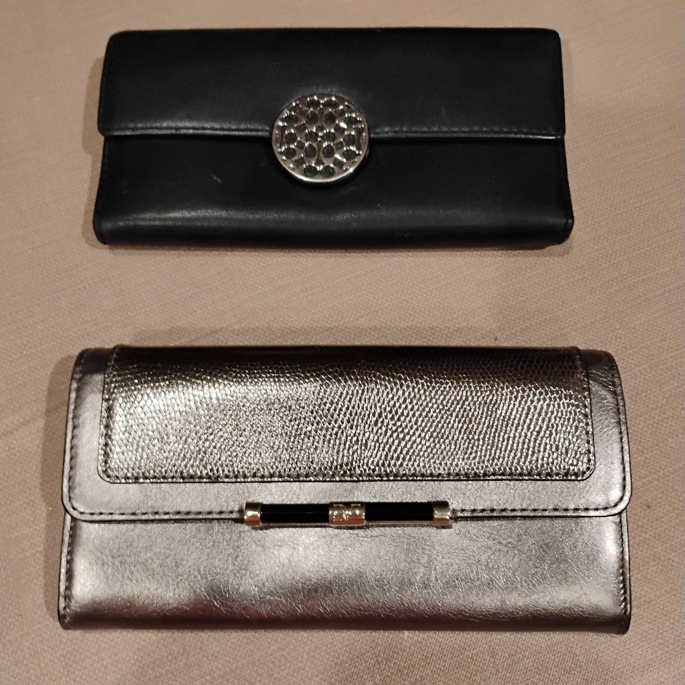 Diane Von Furstenberg & Coach Wallets.